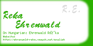 reka ehrenwald business card